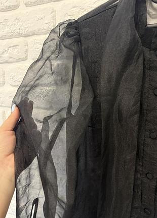 Блуза zara чорна 4