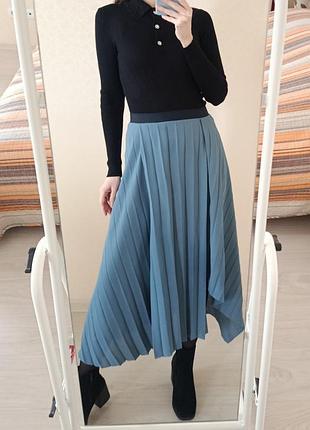 Асимметричная юбка плиссе cos