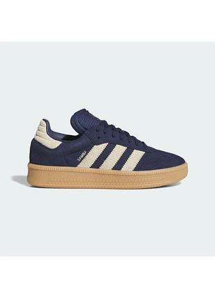 Синие кроссовки samba xlg blue jq2885 adidas
