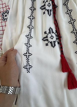 Вишиванка блуза біла 4