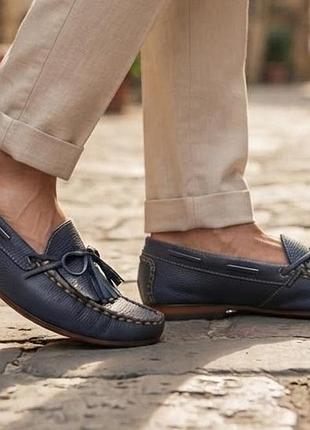 Винтажные кожаные топсайдеры мокасины camel boots премиумр. 41