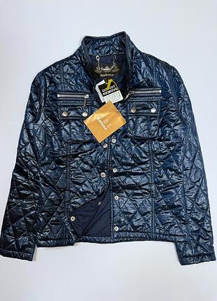 Barbour женская синяя стеганая куртка легкая демисезонная оригинал