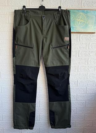 Трекінгові гібридні штани kayoba outdoor олива мілітарі р58 карго туристчині зносостійкі з еластичними вставками