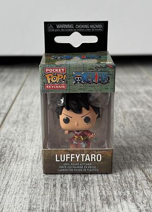 Фігурка-брелок funko pocket pop! one piece — luffytaro/клекційний брелок фанко поп ван пис луффі в кімоно (луффітаро)