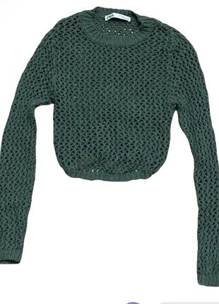 Лонгслів zara у дірку 3