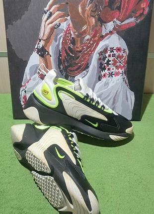 Кроссовки nike zoom 2k в расцветке black/volt-white (артикул ao0269-004) размер 44