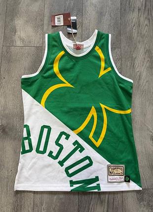 Майка boston celtics, серія hardwood classics, mitchell & ness, nba, нова