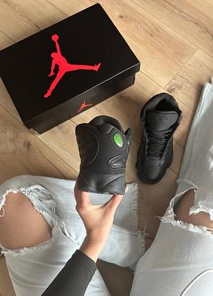 Jordan 13 retro total black altitude 9