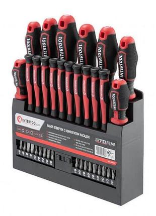 Набор отверток с комплектом насадок 36 ед. storm intertool vt-3443