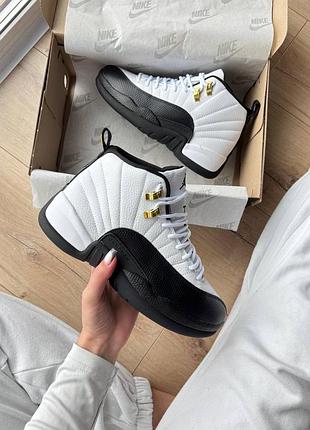 Jordan 12 retro taxi white black