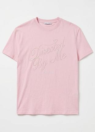 Ніжно-рожева футболка bershka