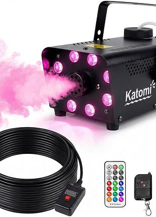 Генератор диму потужністю 700 вт з 13-кольоровим rgb-ефектом, 8 світлодіодними лампами, міні-генератором диму