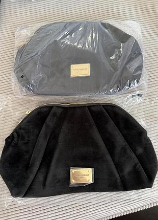 Косметичка dolce & gabbana beauty black velvet cosmetic pouch
