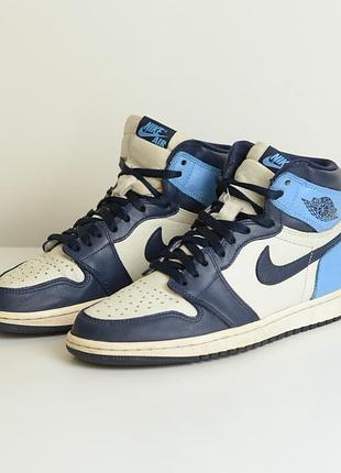 Nike air jordan 1 retro high og obsidian 2019 size us 8 eur 41