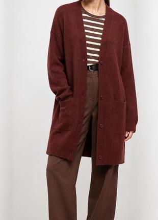 Кардиган оверсайз из шерсти мериноса и кашемира cashmere
