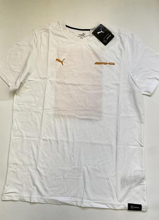 Нова оригінальна футболка puma mercedes-amg motorsport graphic tee (біла)