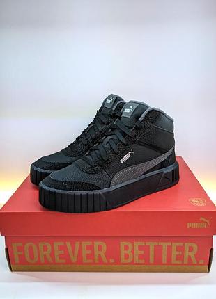 Женские кеды puma carina mia mid wtr eu 37,5–39 (23,8 - 25,2 см.)
