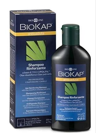 Italy, biokap anticaduta shampoo tricofoltil,элитный органический шампунь против выпадения, для укрепления корней и стержня волос, объёма/ трикофолтил