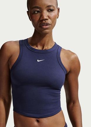 Майка nike one fitted women's dri-fit cropped tank top
