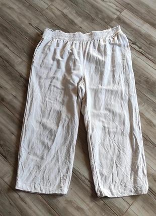 Женские льняные брюки h&amp;m linen blend, размер xxl (175/112a)