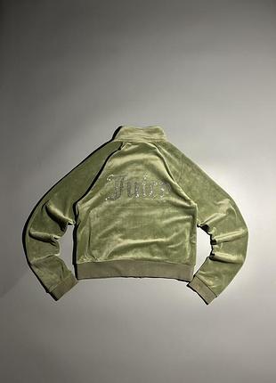 Кофта juicy couture з великим лого і стразами