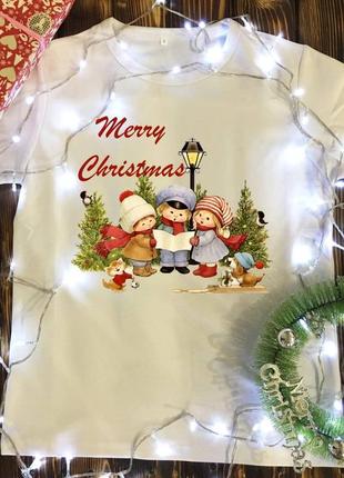 Мужские футболки с принтом - новый год