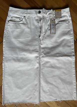 Біла джинсова спідниця marks&spencer