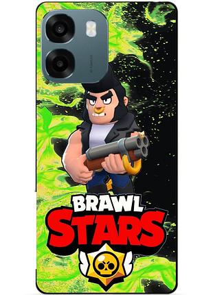 Силіконовий бампер чохол для oppo a6 з героєм бравл бул brawl