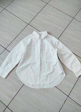 Белая рубашка zara 11-12 лет