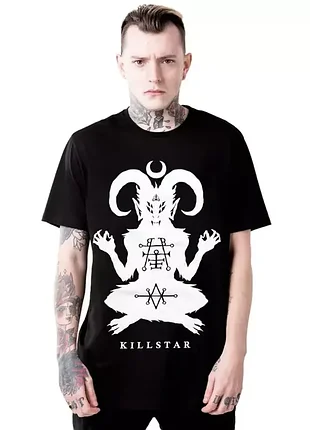 Готическая футболка killstar demonday t-shirt (идеальное состояние)