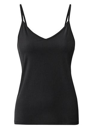 Майка бельевая в рубчик для женщины esmara lycra® 393137 m черный