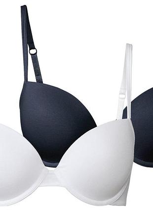 Бюстгальтер набор 2 шт. для женщины esmara lycra® 409588_369938_499685_464754 85c черный, белый