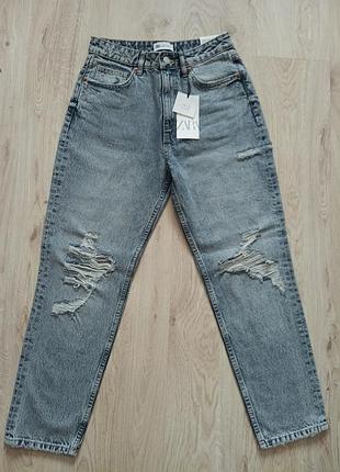 Джинсы mom fit классические
