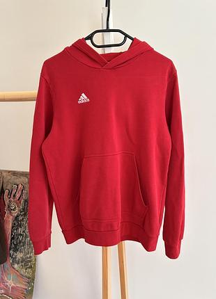 Худі adidas червоне з капюшоном