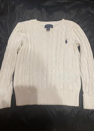 Дитячий світер котон косичками polo ralph lauren 5 років