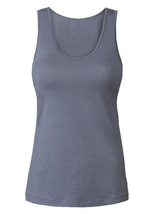 Майка натільна з широкими бретелями для жінки esmara lycra® 427403_392381 l синій