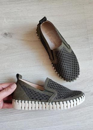 Детские макасины слипоны размер 30 хаки ilse jacobsen tulip модель tulip 140 в оливковом almy / deep olive