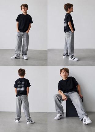 Супер круті трендові джинси zara kids, baggy fit на хлопчика 8/9р
