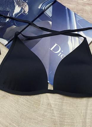 Calzedonia крутой черный верх от купальника на завязке