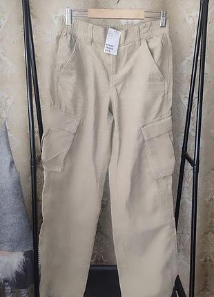 Стильные вельветовые брюки женские h&amp;m eur36 us4