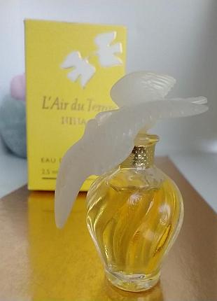 L'air du temps nina ricci винтажная миниатюра  2.5 мл