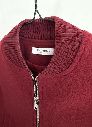 Бордовий бомбер lilcorner 5