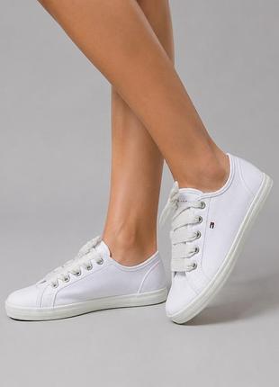 Белые кеды томми хилфигер tommy hilfiger