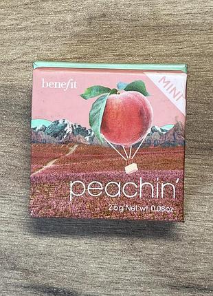 Румяна benefit peachin peach blush 4