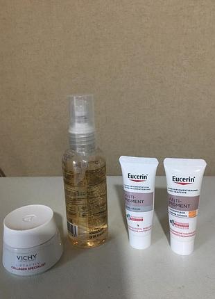 Лот косметики eucerin vichy  крем 4