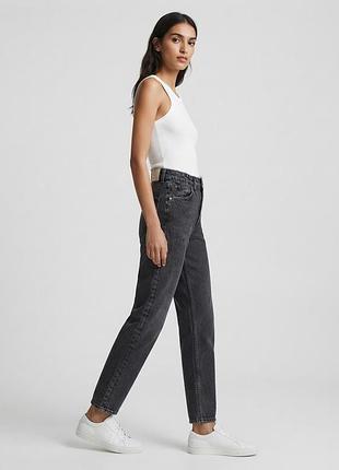 Темно серые черные джинсы зара zara