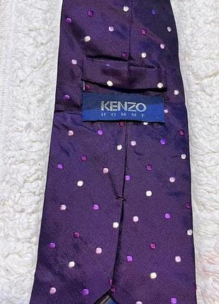 Шовкова краватка kenzo homme (оригінал) в горошок