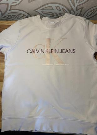 Жіночий світшот calvin klein jeans ніжно рожевого кольору
