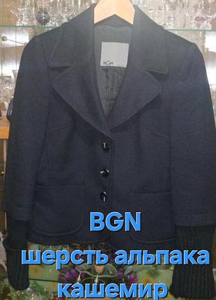 Bgn стильный пиджак кашемир шерсть