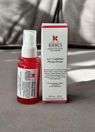 Увлажняющая сыворотка для упругости и объема кожи kiehl’s 1cc* collashot plump serum 30 мл